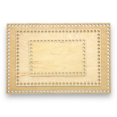 Rectangular bottom for basket