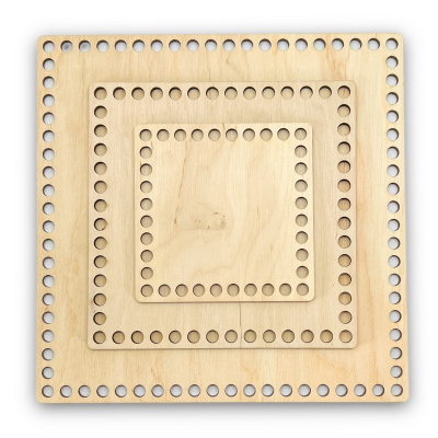 Square bottom for basket