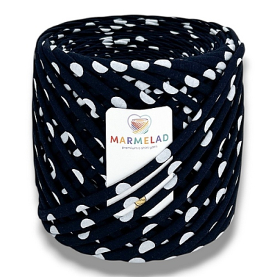 T-shirt yarn 7-9 mm 120 m Obsidian