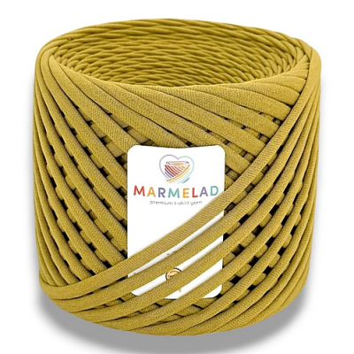 T-shirt yarn 7-9 mm Mustard
