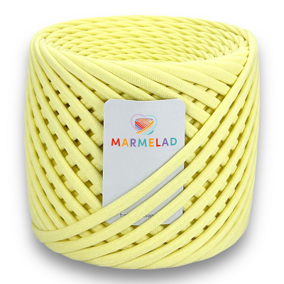 T-shirt yarn 5-7 mm Lemon Cream