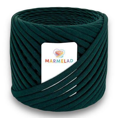 T-shirt yarn 5-7 mm Deep Green