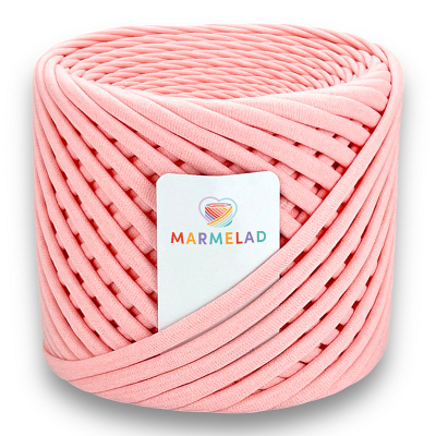 T-shirt yarn 5-7 mm Yogurt