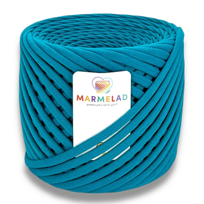 T-shirt yarn 5-7 mm Petrol