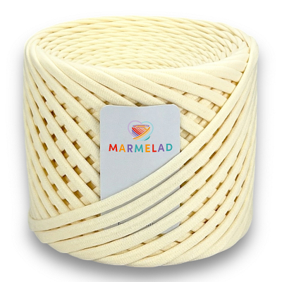 T-shirt yarn 5-7 mm Vanilla