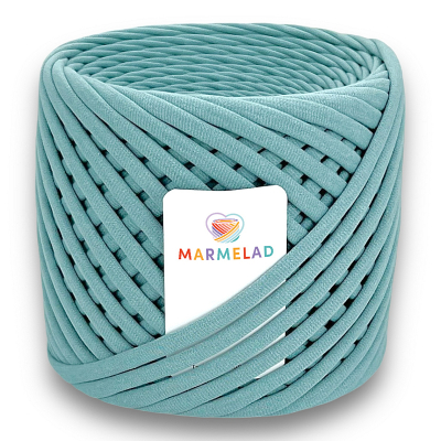 T-shirt yarn 5-7 mm Mint Powder