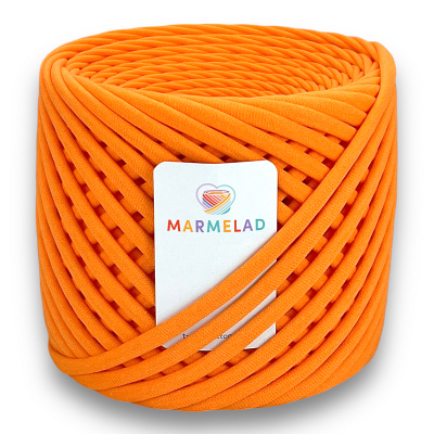 T-shirt yarn 5-7 mm Tangerine
