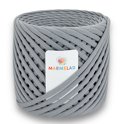 T-shirt yarn 5-7 mm Smoke