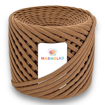 T-shirt yarn 5-7 mm Nutmeg