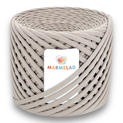 T-shirt yarn 5-7 mm French Gray