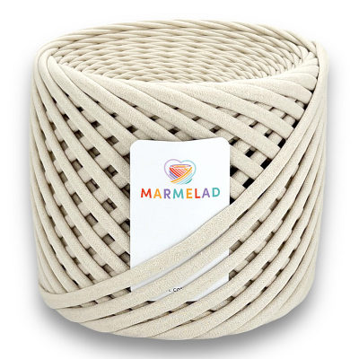 T-shirt yarn 5-7 mm Ivory