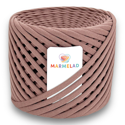 T-shirt yarn 5-7 mm Cocoa