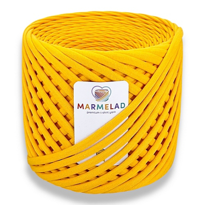 T-shirt yarn 5-7 mm Saffron