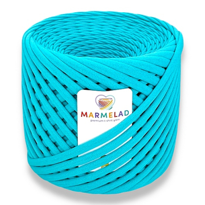 T-shirt yarn 5-7 mm Aqua