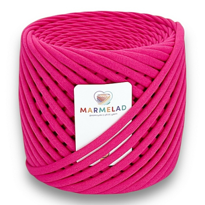 T-shirt yarn 5-7 mm Hot Pink