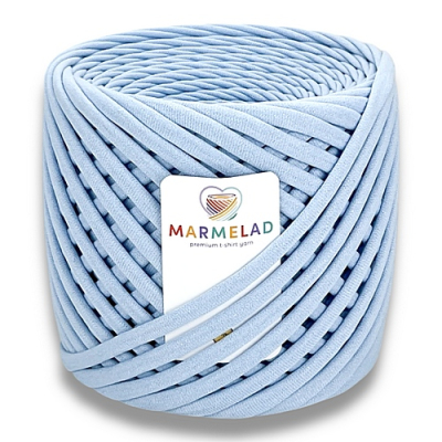 T-shirt yarn 5-7 mm Blue Frost