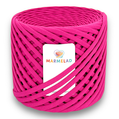 T-shirt yarn 5-7 mm Fuchsia