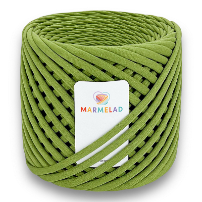 T-shirt yarn 5-7 mm Olive