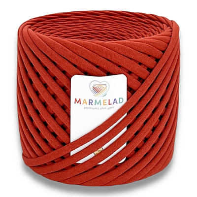 T-shirt yarn 9-11 mm Red Copper