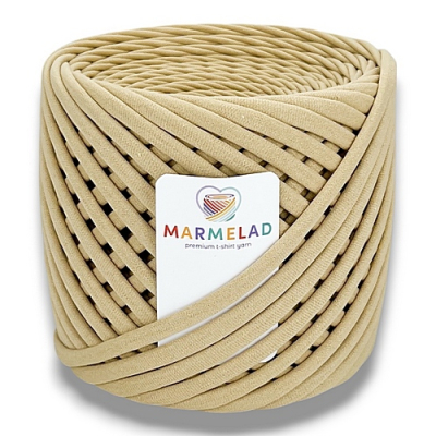 T-shirt yarn 9-11 mm Almond
