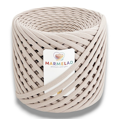 T-shirt yarn 9-11 mm Silky Gray