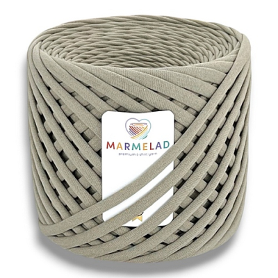 T-shirt yarn 9-11 mm Olive Gray