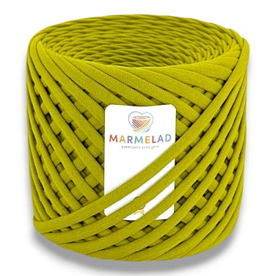 T-shirt yarn 9-11 mm Golden Green